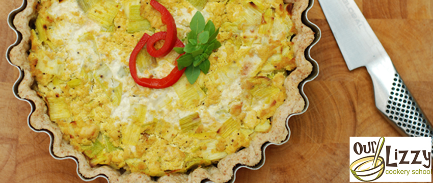 Vegan Leek & Tofu Flan from Our Lizzy