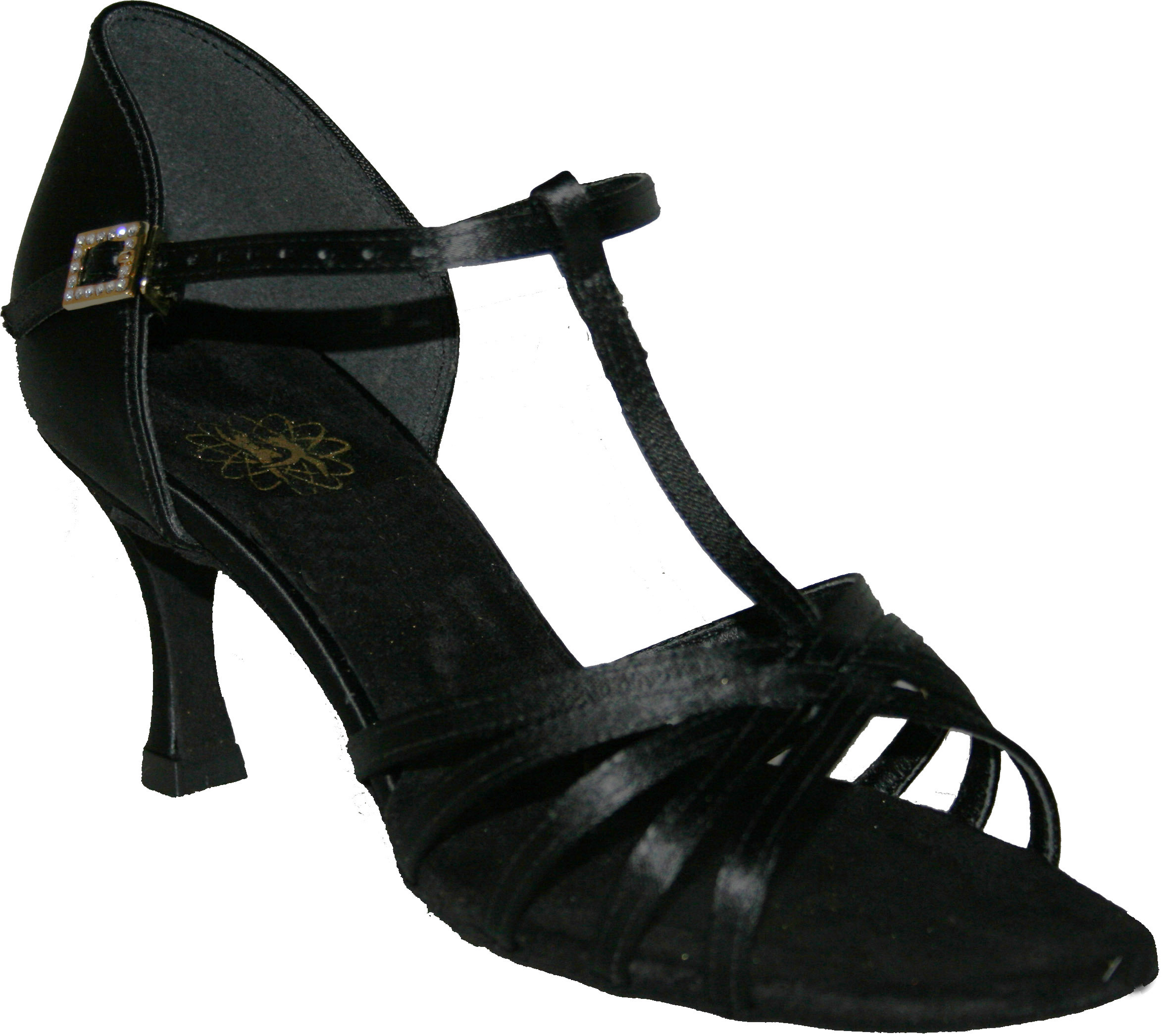 Ladies Vegan Dance Sandals - Black